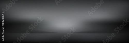 Photos Abstract Black and Grey Studio Background with Soft Spotlight for Product Display