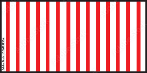 Bild auf Leinwand Red and white striped pattern in a bold graphic style with flat lighting for background