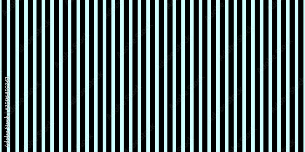 Obraz premium Seamless vertical stripes pattern in black and light blue. Abstract geometric background with parallel lines for textile, wallpaper, and graphic design.