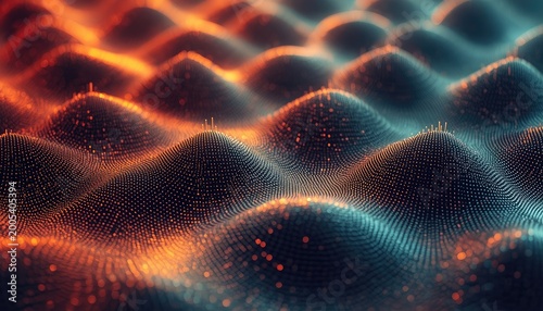 An abstract colorful fire background of technology space and light 