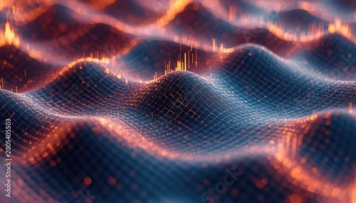 An abstract colorful fire background of technology space and light 