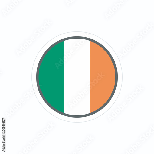 Ireland National Flag Circle Icon with Thin Outline for Digital Interface and Cultural Representation Free Download Ireland National Flag Circle Icon with Thin Outline for Digital Interface and Cultural Representation - GFXLoad