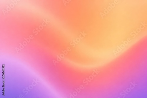 Vibrant gradient sunset over tranquil ocean waters with soft pastel sky blending pink, purple, and yellow hues, serene tropical beach vacation atmosphere, warm and calming seaside escape
