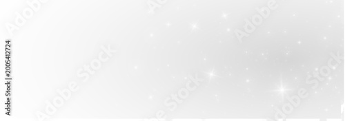 Billede på lærred White dust sparkle glowing particle shine magical abstract festive background light effect