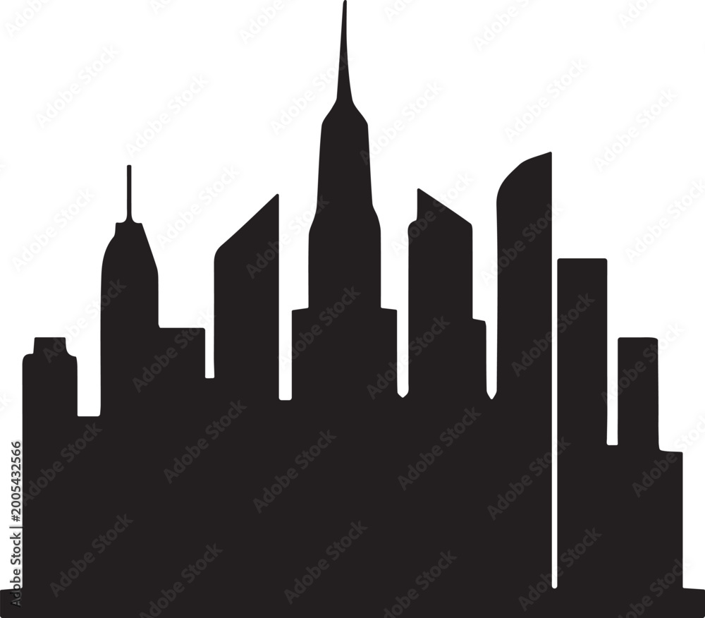 Obraz premium City building vector art