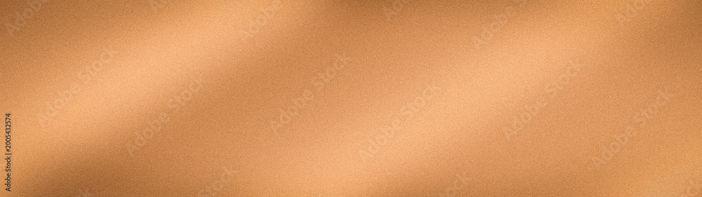 Fototapeta premium Luxury wide grainy abstract background with vibrant orange copper and gold colors