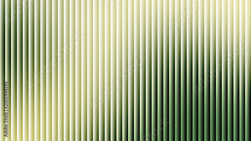 Schilderij op canvas Abstract Ribbed Glass Background with Vertical Green and White Gradient Stripes