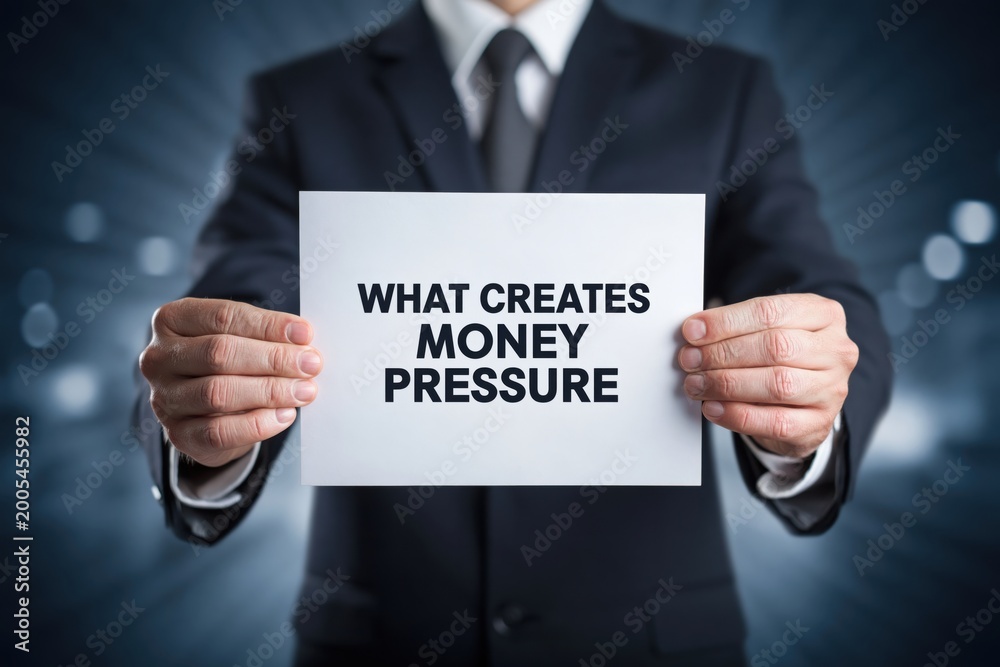 Obraz premium Analyst Asking What Creates Money Pressure in Life