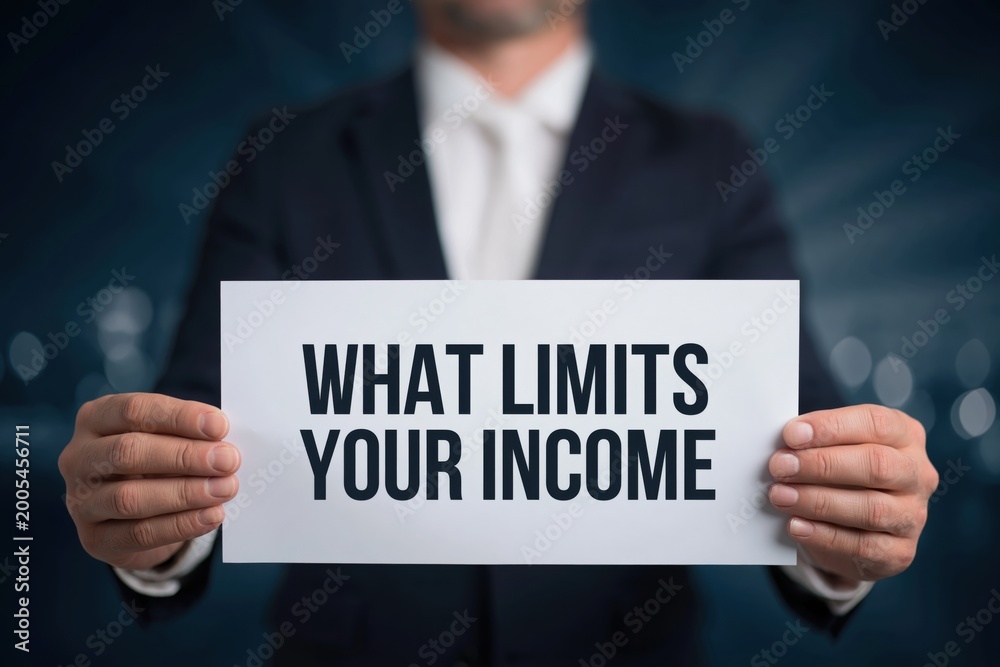 Obraz premium Business Coach Asking What Limits Your Income