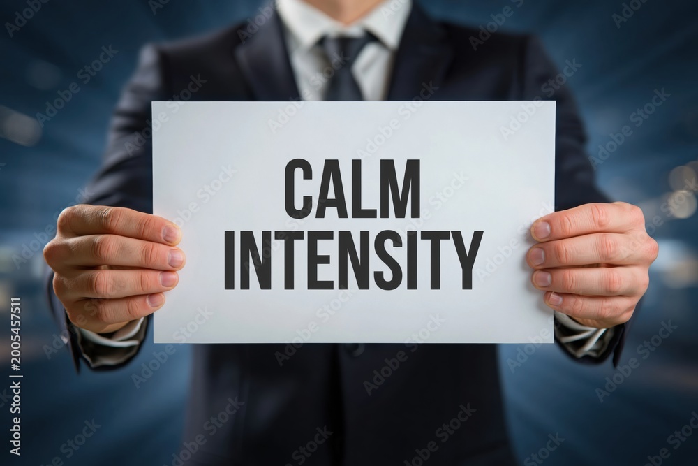 Obraz premium Leader Showcasing the Quality of Calm Intensity