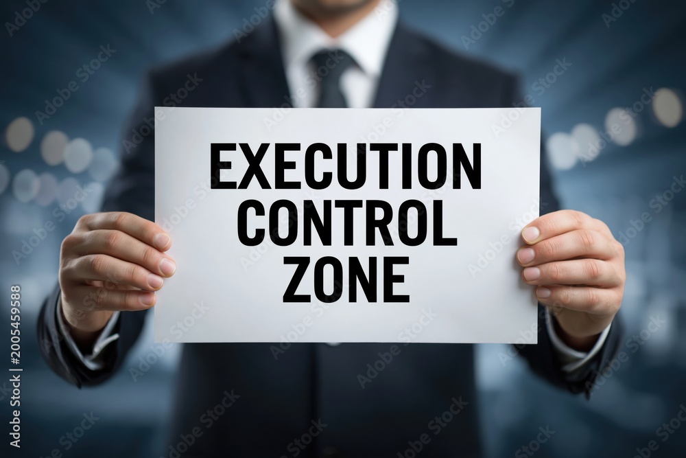 Obraz premium Defining the Execution Control Zone for Project Management