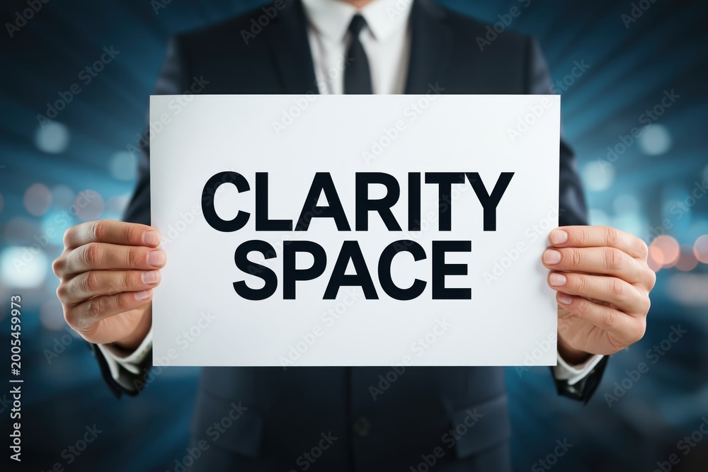 Obraz premium Creating a Clarity Space for Focused Thinking