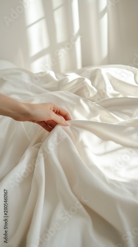 Luxury Bedding Collection Featuring Soft Silk and Linen Textures for Ultimate Comfort and Serenity