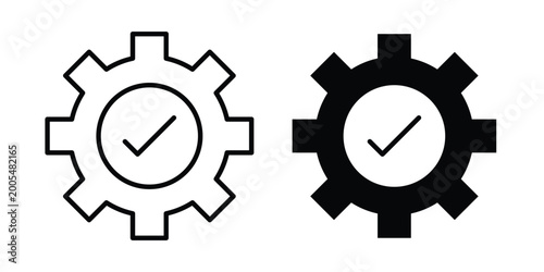 Foto Easy installation icon vector symbol design set for web