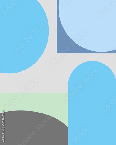 Abstract modern geometric background. Gradient shapes composition cover design.