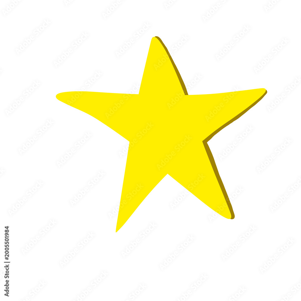 Obraz premium Yellow star