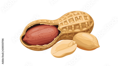 Delicious whole and shelled peanuts with vibrant colors, illustrating healthy snacks and ingredients for food allergy awareness.