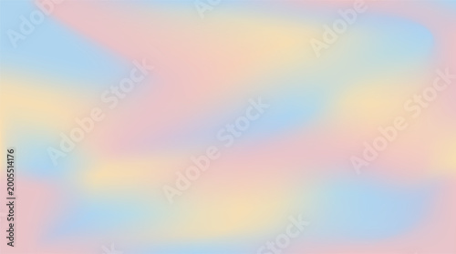 Fotografie Warm orange, cool blue and sweet pink fade into a silky gradient blur