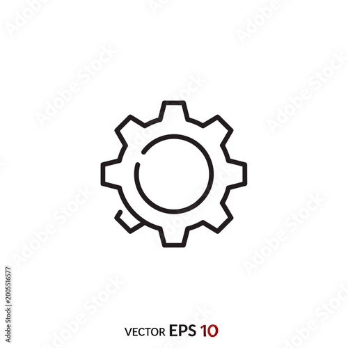 Gear icon symbol for settings or mechanics.