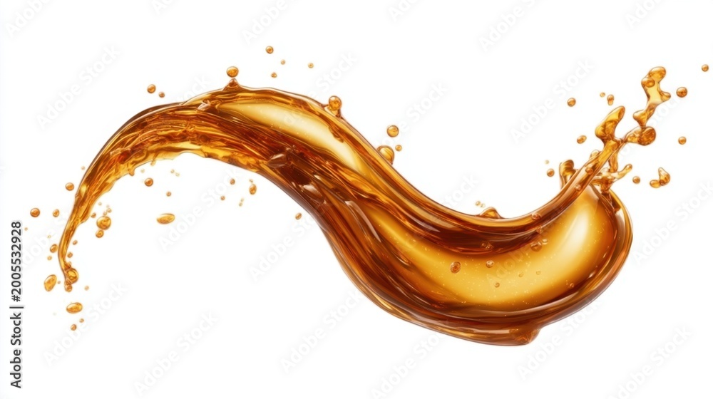 Fototapeta premium Elegant Splash of Liquid with Dynamic Flow Captured in High-Resolution for Creative Projects and Marketing Use
