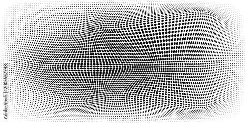 Tableau sur toile Halftone faded gradient texture