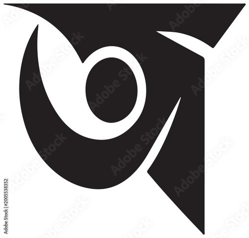 Design First Letter of Bangla Alphabet for Logo T-shirt any use of Worldwide