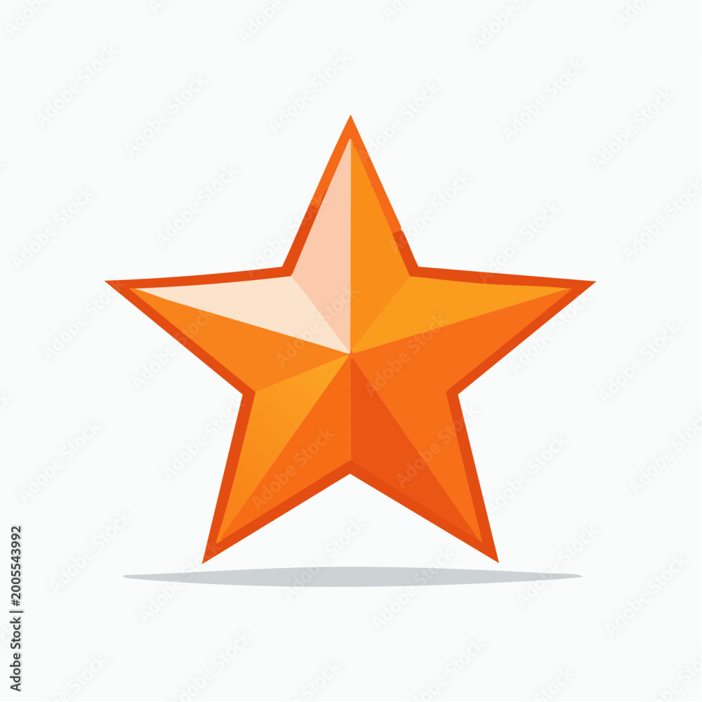 Fototapeta premium Orange Star Icon