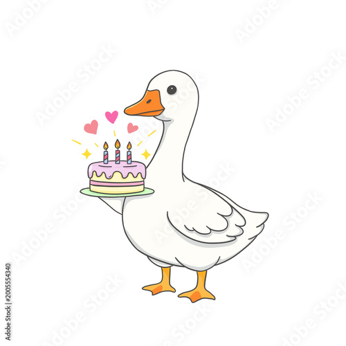 Illustration of Birthday Silly Goose