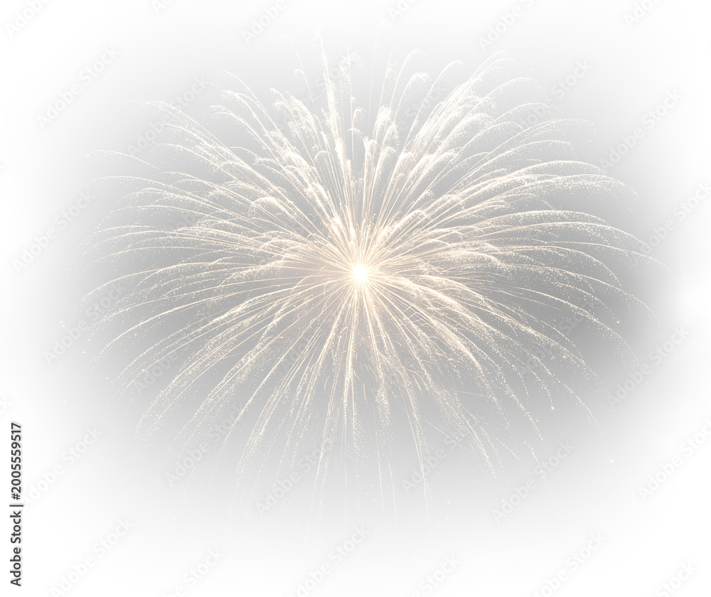 Obraz premium Dynamic pyrotechnic blast with shimmering golden beams and particle spray