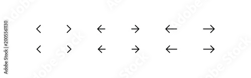 Fotografía Next and previous arrow icon set