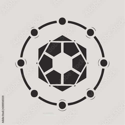 AI Monitoring Icon, Artificial Intelligence Tracking System, Real Time Data Observation Vector