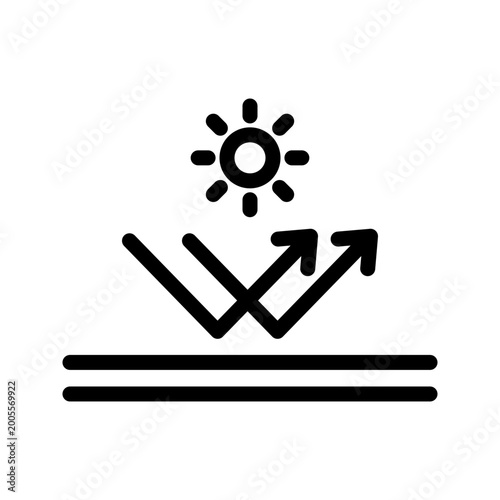 Sun Protection Icon UV Shield for Skin Care