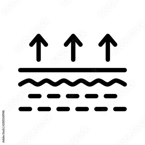 Skin Layer Icon Human Anatomy