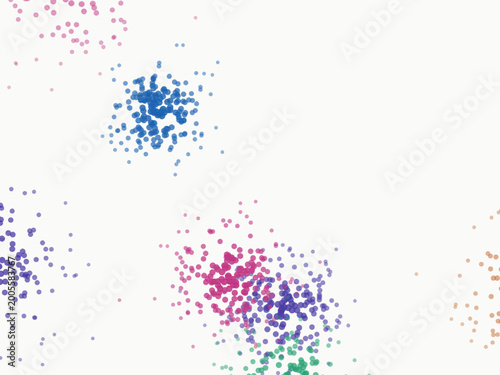 Konstfotografi Dot Clusters Abstract Minimal Background Pattern