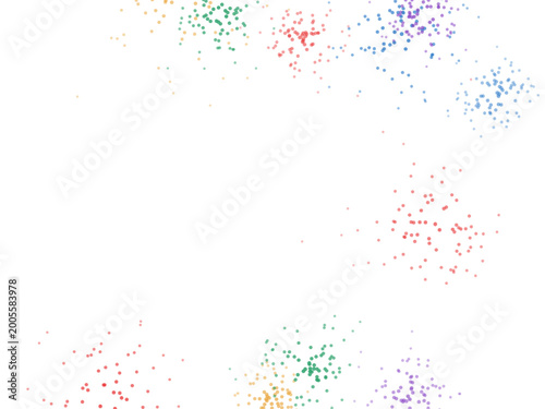 Fotografi Minimal Dot Cluster Contemporary Abstract Pattern