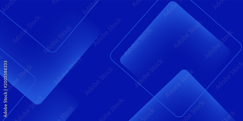 Obraz premium Minimalist blue polygon banner background