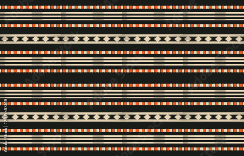 Foto ethnic ikat seamless pattern