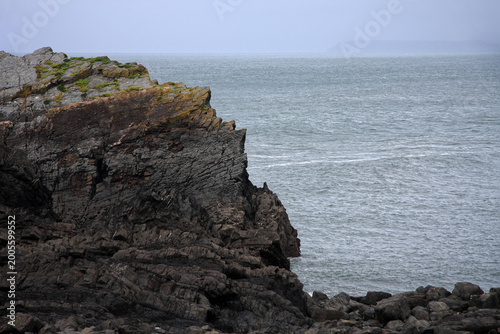 Hartland Point cliff face Devon