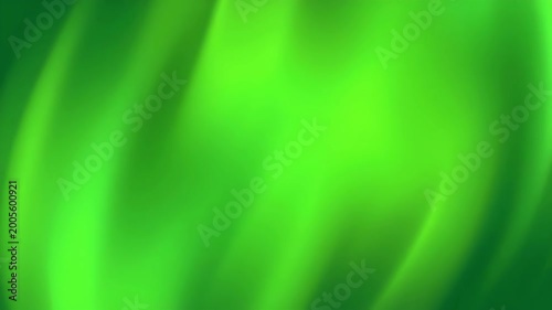 Abstract Green Swirls and Waves Background Motion.