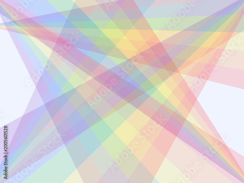 Prism Refraction Rainbow Fan Beams White Background