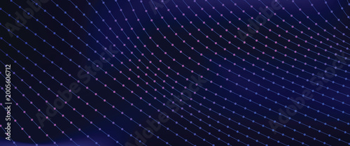 Fotografie Structure connection of points  and lines