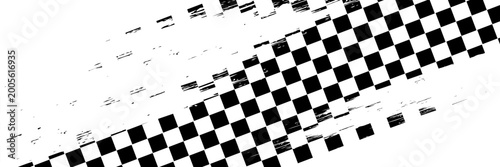 Black and white chess pattern. Checkerboard seamless vector illustration. Abstract checkered checkerboard for game. Grid geometric square shape. Race flag.