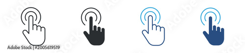 Photos Touch gesture icon set