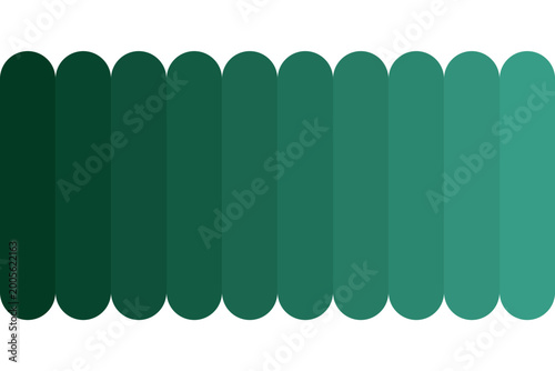 Vector Swatch Green Gradient Palette