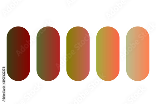 Vector Swatch Earthy Red Olive Palette