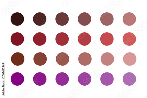 Vector Swatch Circle Gradient Palette Bundle

