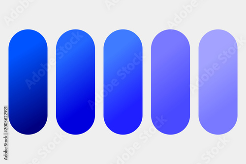 Vector Swatch Blue Gradient Palette
