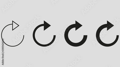 Foto Reload button vector icon