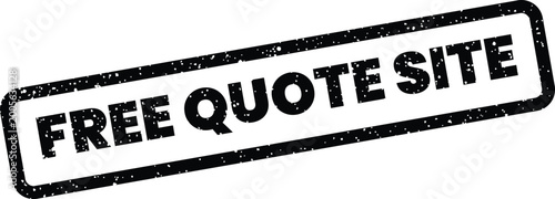 Foto Textured rectangle stamp vector displaying the important phrase free quote site