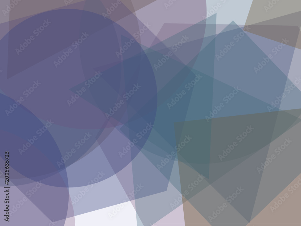 Obraz premium Overlapping Color Shapes Contemporary Abstract Background